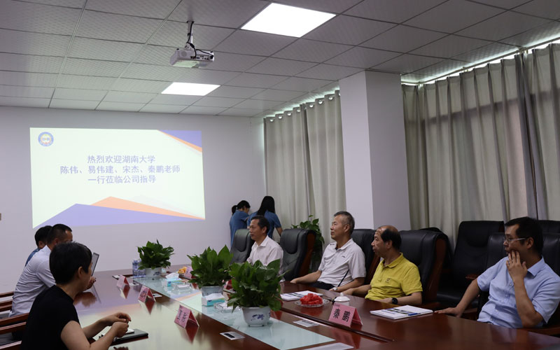 湖南大學陳偉副書記一行蒞臨公司調研指導 | 濃濃關懷，殷殷期盼